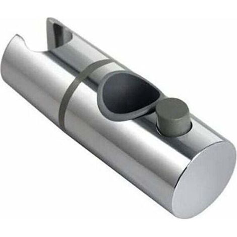 Duschkopfhalterung, 360° verstellbare Duschkopfhalterung für 28 mm Durchmesser, ABS-Schiene, Gleitstangenklemme für Duschkopf, verchromt