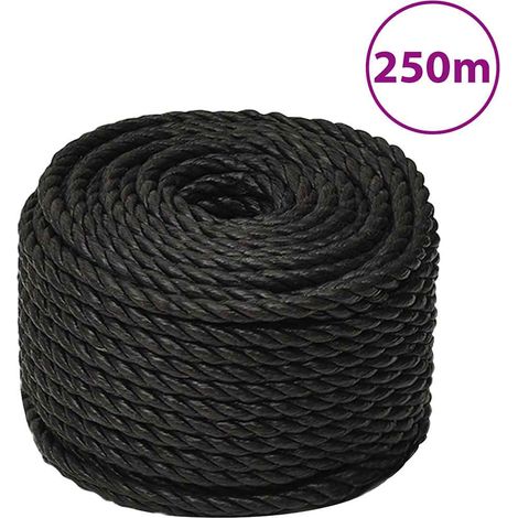 vidaXL Cuerda de trabajo polipropileno negro 14 mm 250 m (1/5)
