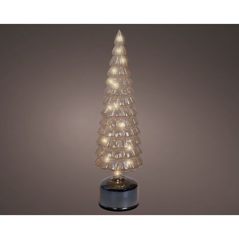 Albero con Led Rotante in Vetro Dimensione cm 11x39 (1/3)