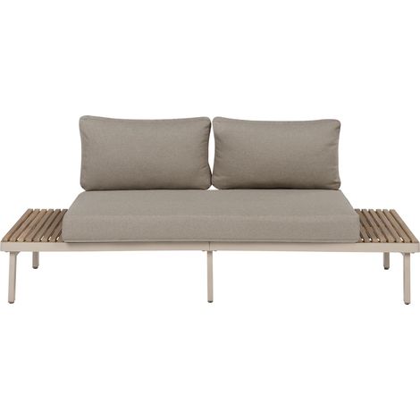 Gartensofa 2-Sitzer FIVIZZANO Akazienholz Beige (1/5)