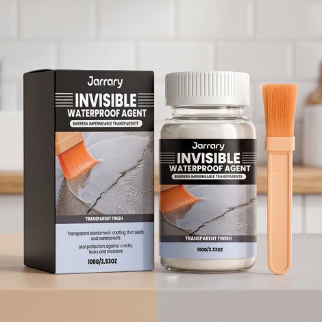 Unsichtbares Imprägniermittel, wasser- und feuchtigkeitsbeständiges Dichtmittel, Rissreparatur, transparent und spurlos, geeignet für den Innen- und Außenbereich – 100 g × 1 + Pinsel × 1 -- BIEMMEDUE (1/5)