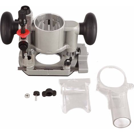 Kit de base de plongée pour défonceuse compacte, double poignée, capot de protection transparent pour le travail du bois. (1/5)