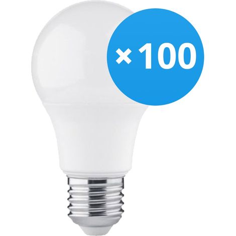Lot 100x LED ampoule E27 Poire Dépolie 4.9W 470lm - 830 Blanc