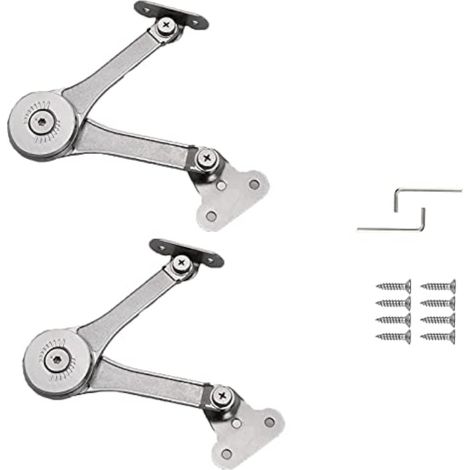 CCYKXA 2 Pièces Armoire Meuble Ascenseur, Support Charnière Boîte, Charnières Réglables pour Couvercle, Pour Portes de Meubles, Armoires, Dessus de Placard, Charnières de Support de Levage (1/5)