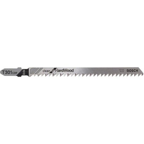BOSCH LAMES BOIS DE FEUILLU T301CDF 5 PIÈCES