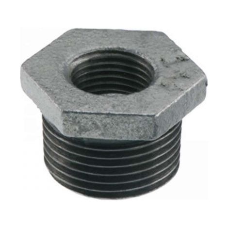 RIDUZIONE ZINCATA ESAGONALE M 3/4"x1/2" F. RACCORDI ZINCATI 2 PEZZI