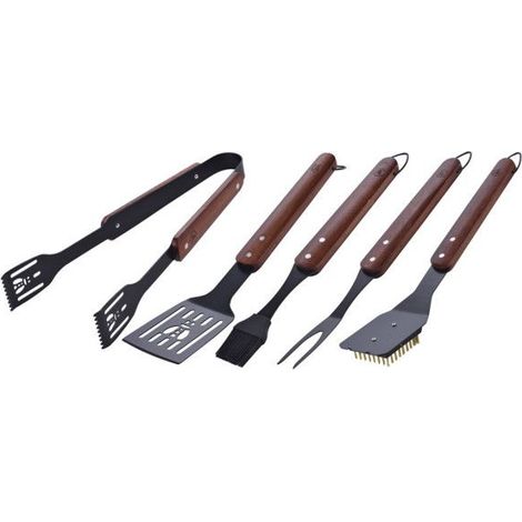 SET ACCESSORI BARBECUE 5PZ BLACK EDITION (1/5)
