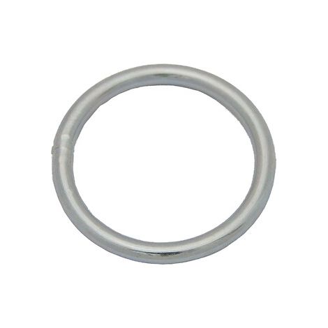 Anneaux ronds soudés en acier zingué fil Ø 8 mm, diamètre intérieur 50 mm, sachet de 10 pièces - PRAMAC