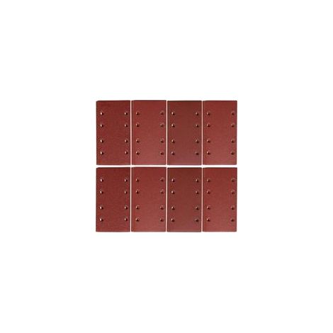 48 Feuilles Abrasives pour Ponceuse Vibrante 95 x 185 mm Papier de Verre 8 Trous Grain 40 60 80 120 180 240 320 400 H129