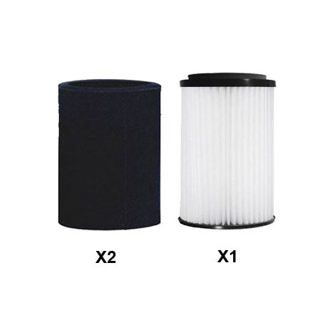 Lot de 2 pré-filtres + 1 Filtre pour centrales Aspibox Family et Serenity à partir de décembre 2020