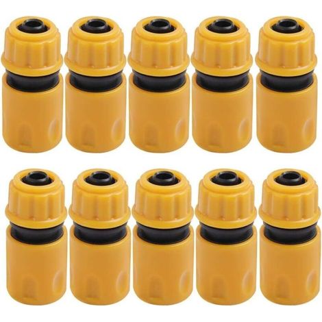 10 Garden Hose Connectors, Garden Hose Connectors, Plastic Garden Quick Connectors, Irrigation Connectors, Irrigation Connectors, Hose Connectors, Garden Quick Connectors (1/4)