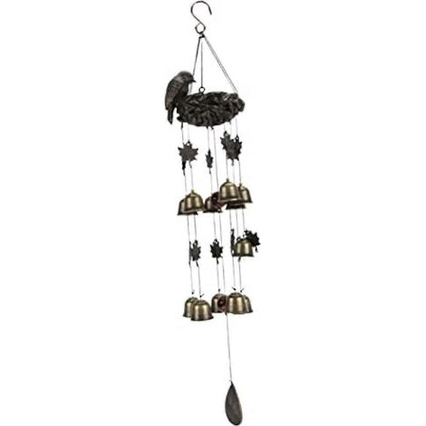 Carillon éolien en forme de nid d'oiseau, carillon éolien d'intérieur, carillon éolien d'extérieur, résine -- (1/5)