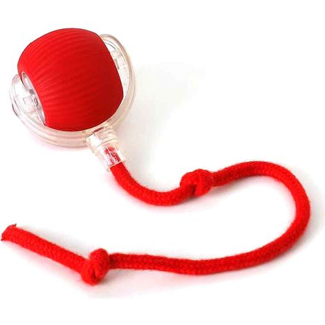Balle Interactive Pour Chat - Charge USB - 3 Modes Lumineux - Corde Nylon Auto-Rembobinable - 6 Heures Autonomie - 2 Pièces (1/5)