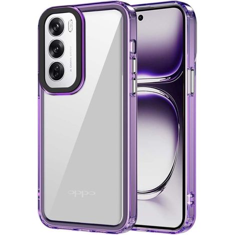 Oppo Reno 12 Pro Fusion Hybrid-Hülle, Transparent/Lila (1/5)