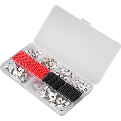 120-teiliges Set Kupferdraht-Kabelschuhe mit Schrumpfschlauch, geschlossene Ausführung, dickwandige Kabelschuhe (1/5)