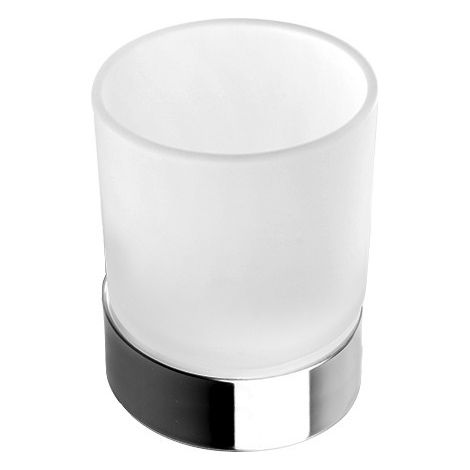 Portaspazzolino vetro e acciaio inox da appoggio  MIRA-C kamalu