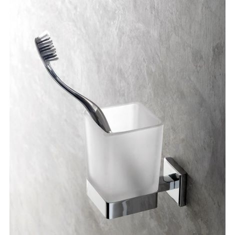 PORTA BICCHIERE NOOK CROMO/SATINATO - CAPANNOLI (1/2)
