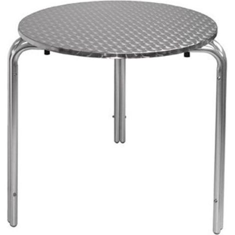 RESOL mesa contract ola 60 cm , Mesa contract ola 60cmMarca: ResolMesa apilable redonda para exteriorEstructura tubular, Ø 28 x 2 mm de grosor, de aluminio anodizado br (1/5)