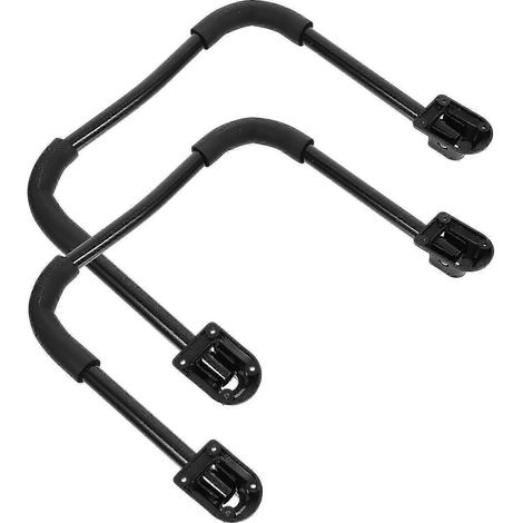 Pieds de table pliants en forme de U en 2 parties, adaptés aux pieds de table robustes en fer forgé placés à côté du lit. (1/5)