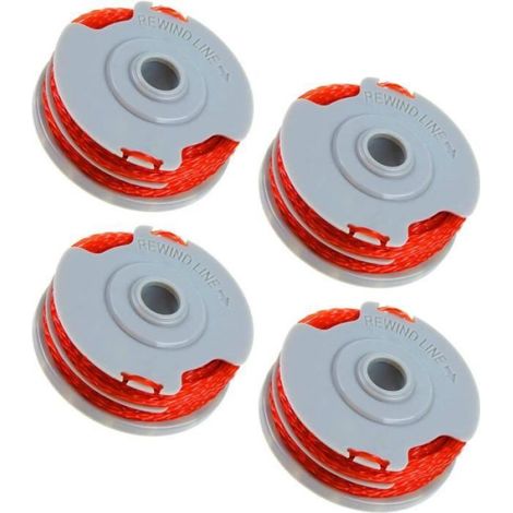 Lot de 4 bobines de fil Flymo FLY021 pour débroussailleuse - 1,5 mm - 11 m - En nylon - Compatibles avec les coupe-bordures Fl[428] (1/4)