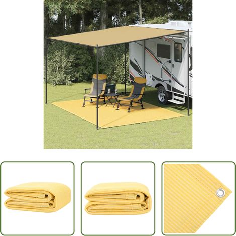 Tapis extérieur -  Tapis de tente 300x400 cm Beige (1/5)