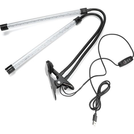 1 x Lampe horticole Divers accessoire de portail, rotative 360°, flexible 38,5 cm, USB 5 V, 3 modes d'éclairage, pour plantes d'intérieur (1/5)