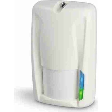 Rivelatore a doppia tecnologia con ampia gamma di funzioni, portata 15 m versione nera 9,9 GHz SU RICHIESTA