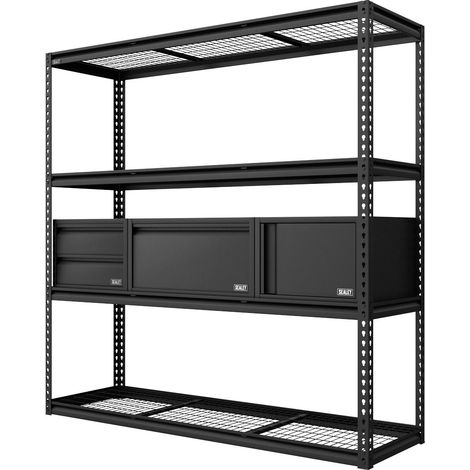 Sealey APMRCOMBO1 Heavy-Duty Modular Racking Kit with 3 Storage Units (1/5)
