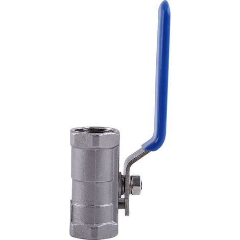 1/2''-Zoll-Kugelhahn, 1-teilig, Innengewinde, Edelstahl SS 304 BSPT, für Wasser, Öl und Gas (1/5)