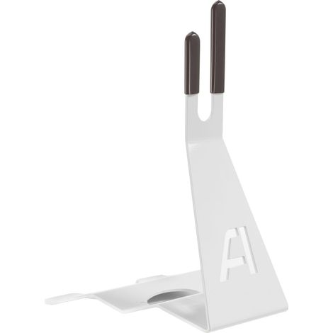 ANDRYS - Piedistallo Porta Biciclette da Esterno ed Interno, 1 Posto, in Acciaio Verniciato, 28 x 24 x 42 cm, Colore Bianco (1/5)