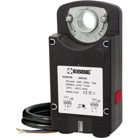 ESBE Servomotor ARC369, Prop., 24VAC/DC, 30Nm, 150 seg./90 grados, 12220100