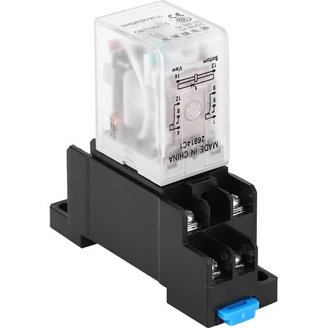 HH52P (MY2NJ) Petit relais électromagnétique intermédiaire avec support, 220 V CA, 24 V CC (1/5)
