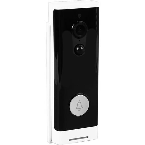 Sonnette connectée WiFi sans fil avec caméra HD, interphone vidéo et alarme IR pour système de sécurité maison (1/5)