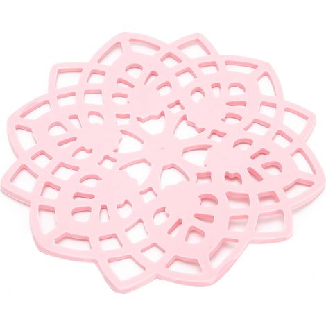 Rosa Platzset, isolierter, perforierter Untersetzer für Tassen, Schüsseln und Pfannen, Küchenaccessoire (1/5)