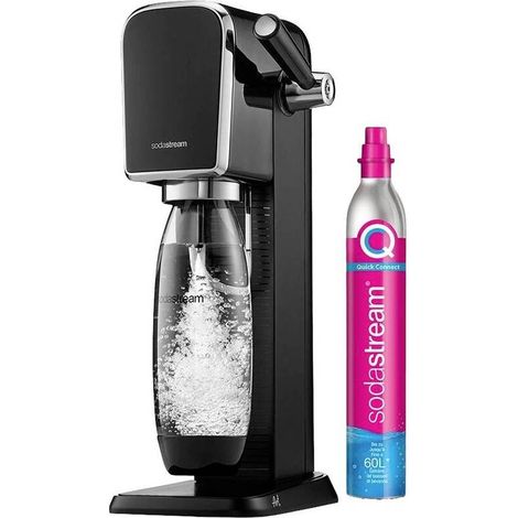 [NEUWERTIG] B-Ware Sodastream Wassersprudler Wasser-Sprudler Sprudelwasser Art Schwarz Edelstahl (1/2)
