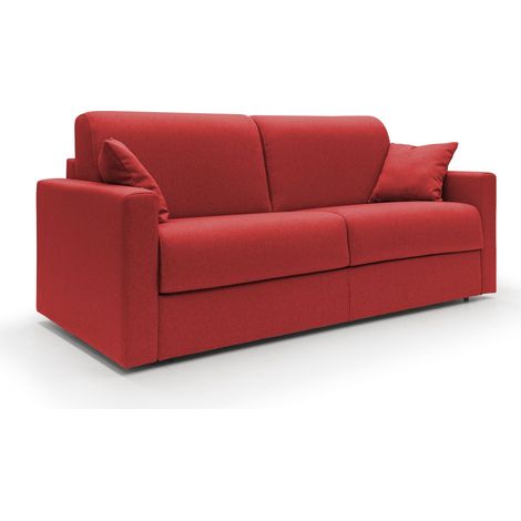 Chris Divano letto matrimoniale tessuto impermeabile 186 cm rosso