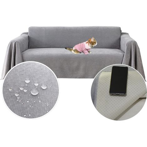 Housse De Canapé - Impermeable Anti Derapante - Pour Canapes Grand Format - 230 X 180 Cm (1/5)
