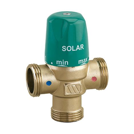 Mitigeur thermostatique Solaire MMV-S - corps 1" (26/34) Laiton - Mâle G 3/4" (20/27) - WATTS (1/3)