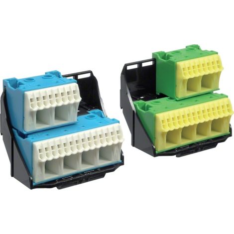 HAGER PE/N CLAMP PRINCIPAL DE M. BRETELLES FZ384 2 X 28 QUICK CONNECT LEITUNGS PINCE 3250612770038