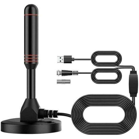 Digital HD TV Antenna - Includes Magnetic Base and Coaxial Cable - TV Antenna Terrestrial TV Antenna - Indoor or Outdoor (1/4)