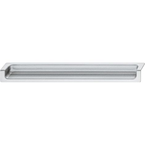 Poignée de meuble invisible au design moderne et élégant 90x24mm entraxe 64mm Cuisine Placard Caisson Tiroir Coquille, aspect argent RAL 9006 (1/4)