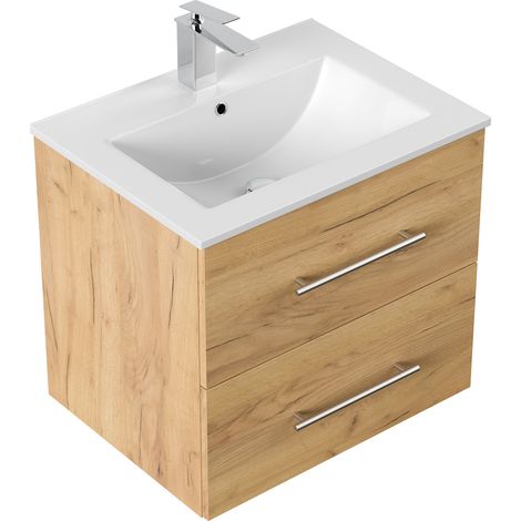 Badmöbel Firenze 60 SoftClose eiche gold