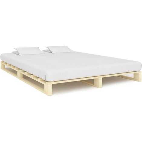 vidaXL Cadre de lit de palette sans matelas 180x200 cm bois massif pin (1/5)