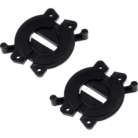 Connecteur de plateau de table, verrous de table à manger en plastique, connecteur de table de formation, loquet, fixations combinées de bureau (noir) (4 pièces) (1/5)