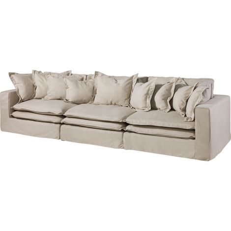 SYLT Divano 3 posti - stoffa / beige 341x117x90 (1/3)