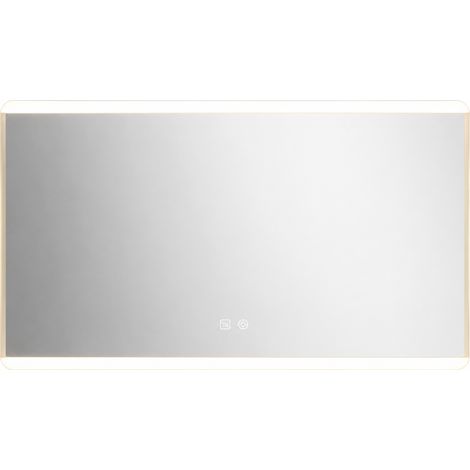 Espejo Pared Square sistema antivaho e Iluminación LED, 130cm(ancho) 80cm(altura) 3cm(fondo) (1/4)