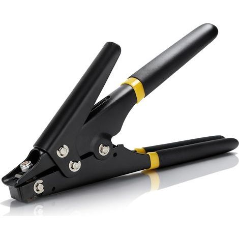 Pistolet de cravate de câble de 8 pouces. outil de tension et de coupe de 2.3-9.5 mm pour la fixation et la coupe de cravate de câble en plastique ou en nylon (1/5)