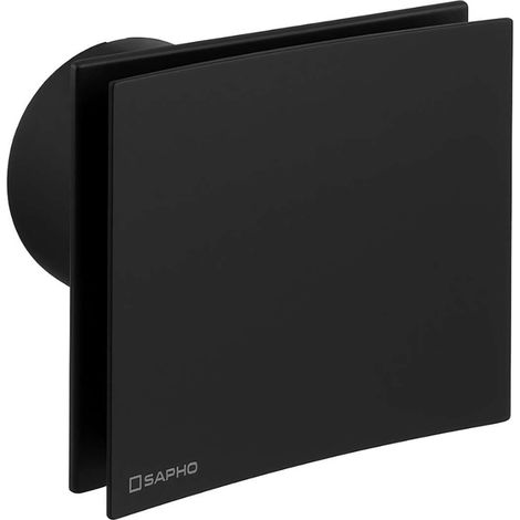 Sapho Eira - Badventilator axial, mit Timer, 15 W, 100 mm Rohr, schwarz EI102B (1/2)