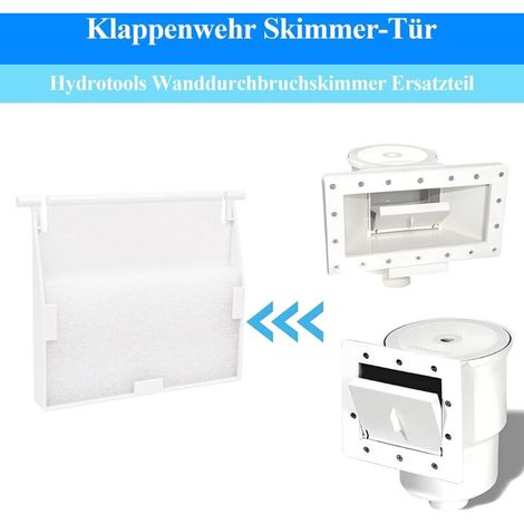 Clapet de skimmer de piscine standard, pièce de rechange pour skimmer encastré, pièce de rechange pour bassin hors-sol et skimmer de piscine