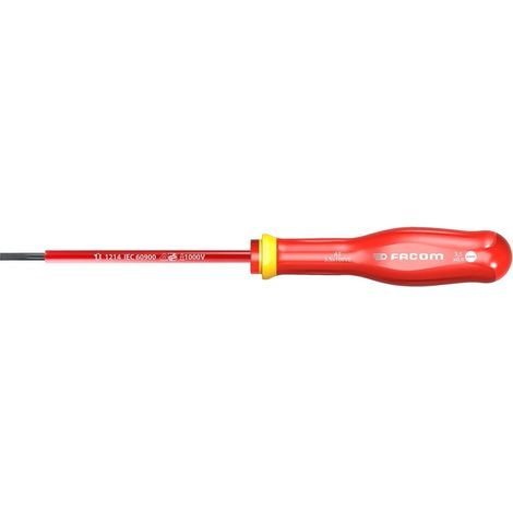 Cacciavite Da Elettricista Piatto Isolato 3,5, L.100 Mm FACOM
